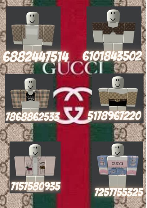 gucci roblox girl outfit codes|Gucci town codes free.